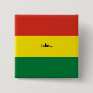 Die Flagge Boliviens, gekennzeichnet, Button
