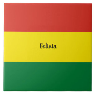 Die Flagge Boliviens, gekennzeichnet, Fliese