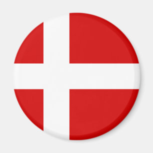 Die Flagge Dänemarks Magnet