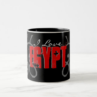 Die Flagge der ägyptischen Revolution und die ägyp Zweifarbige Tasse