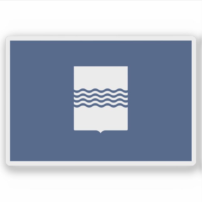 Die Flagge der Basilicata, Italien Aufkleber (Vorderseite)