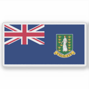Die Flagge der Britischen Jungferninseln,Überseege Aufkleber