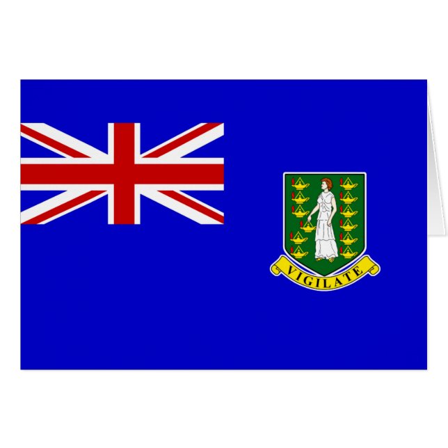 Die Flagge der britischen Jungfrau (Vorderseite (Horizontal))