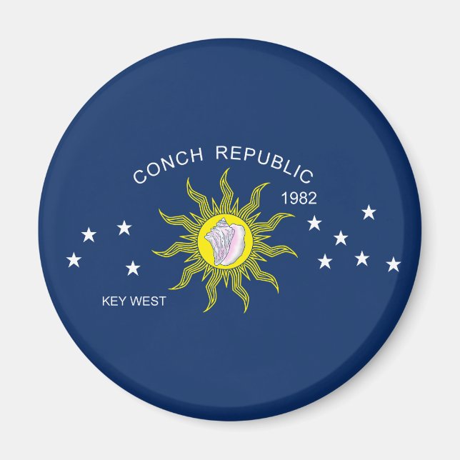 Die Flagge der Conch-Republik Magnet (Vorne)
