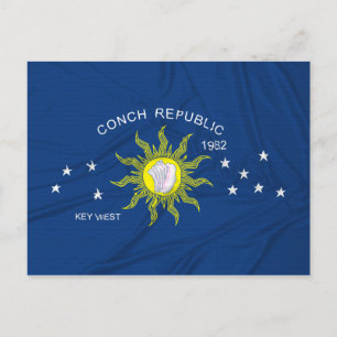 Die Flagge der Conch-Republik Postkarte