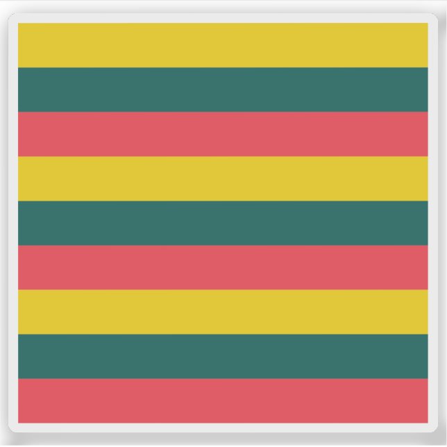 Die Flagge der Gemeinde AErø Aufkleber (Vorderseite)