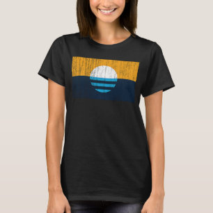 Die Flagge der Menschen von Milwaukee Vintage Stil T-Shirt