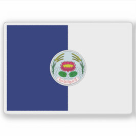 Die Flagge der Provinz Pathum Thani, Thailand Aufkleber