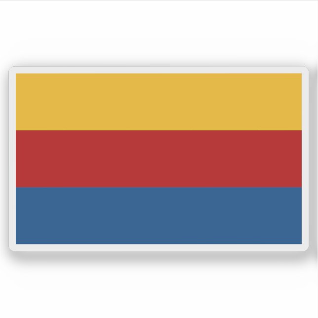 Die Flagge der Provinz San Pedro de Macorís Aufkleber (Vorderseite)