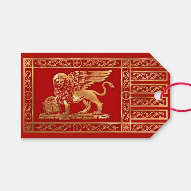 Die Flagge der Republik Venedig Geschenkanhänger (Vorderseite (Horizontal))