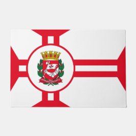 Die Flagge der Stadt São Paulo Fußmatte