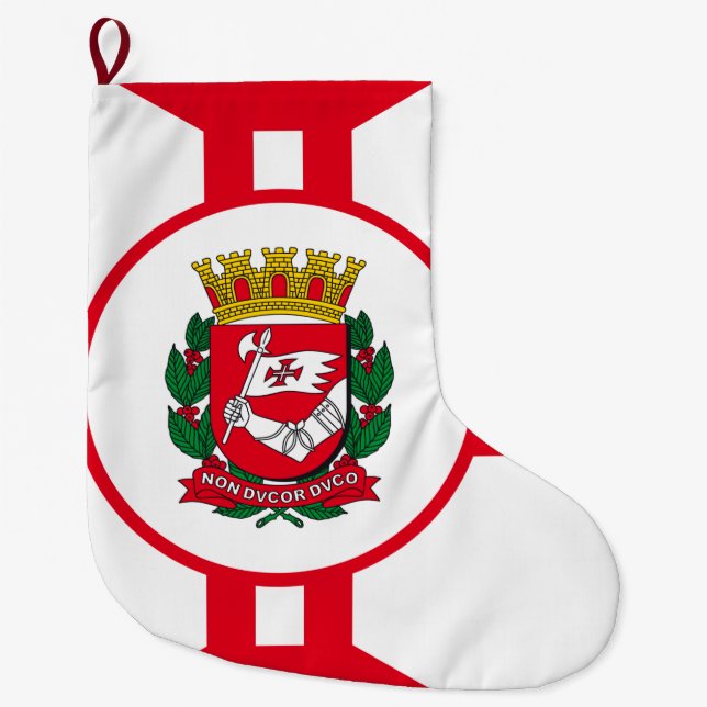 Die Flagge der Stadt São Paulo Großer Weihnachtsstrumpf (Vorderseite)