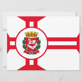 Die Flagge der Stadt São Paulo Karte