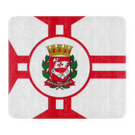 Die Flagge der Stadt São Paulo Schneidebrett