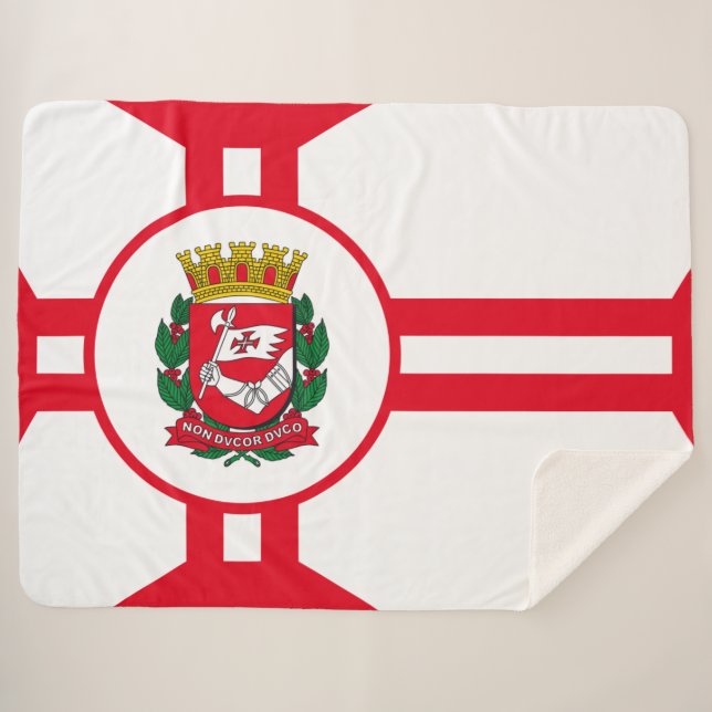 Die Flagge der Stadt São Paulo Sherpadecke (Vorderseite (Horizontal))