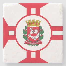 Die Flagge der Stadt São Paulo Steinuntersetzer