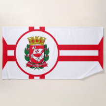 Die Flagge der Stadt São Paulo