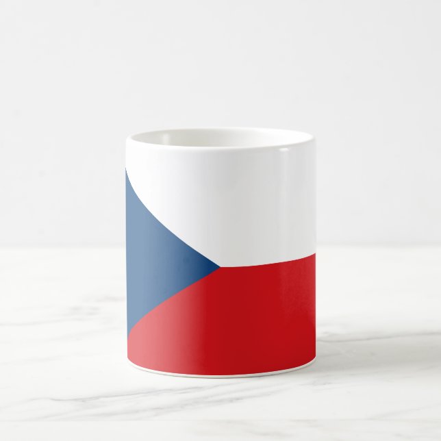 Die Flagge der Tschechischen Republik Kaffeetasse (Mittel)