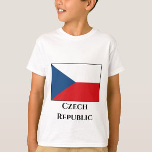 Die Flagge der Tschechischen Republik T-Shirt