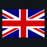 Die Flagge der Union Poster<br><div class="desc">The Union Jack Flag of the UK - United Kingdom, which is in Britain. The Union Jack flag symbollizes the unity between England, Scotland and Ireland. The colors of the union jack flag are red, blue, white. This design is also available on many other products for you to choose from....</div>