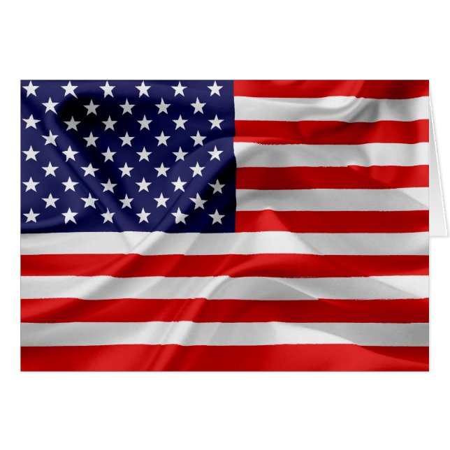 Die Flagge der USA (Vorderseite (Horizontal))