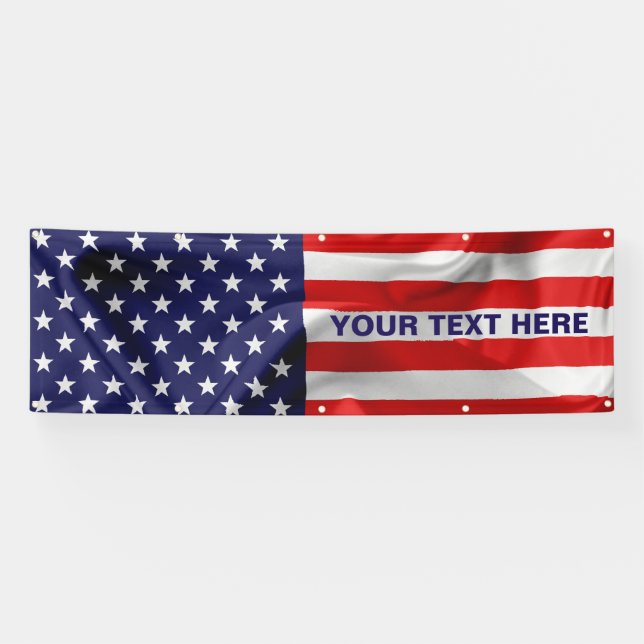 Die Flagge der USA. Banner (Horizontal)