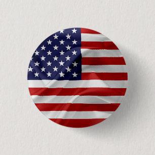 Die Flagge der USA Button