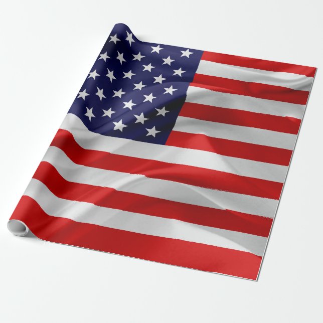 Die Flagge der USA Geschenkpapier (Ungerollt)
