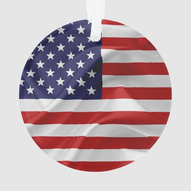 Die Flagge der USA Ornament (Rückseite)