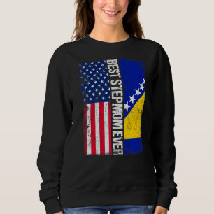 Die Flagge der USA und Bosnien und Herzegowina - B Sweatshirt