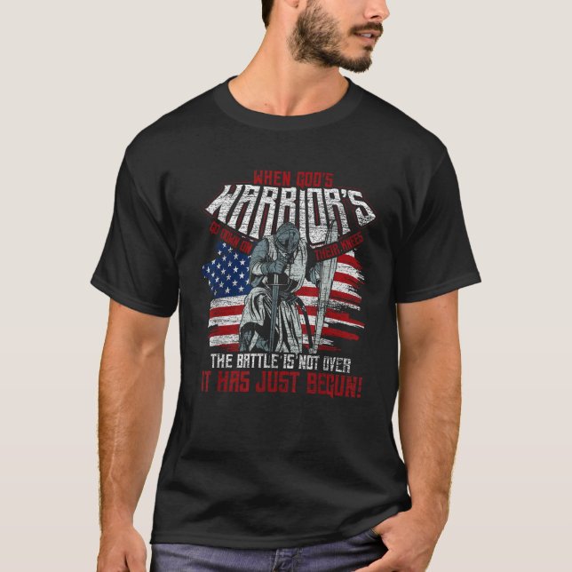 Die Flagge der USA, wenn die Krieger der Götter in T-Shirt (Vorderseite)