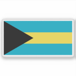 Die Flagge des Commonwealth der Bahamas (1973-2006 Aufkleber
