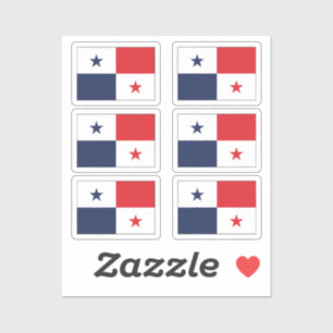 Die Flagge des Panama Collection Packs von 6 Aufkleber