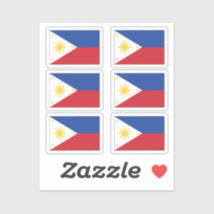 Die Flagge des Philippines Collection-Packs mit 6 Aufkleber