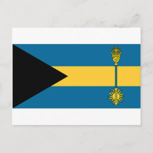 Die Flagge des Premierministers von Bahamas Postkarte