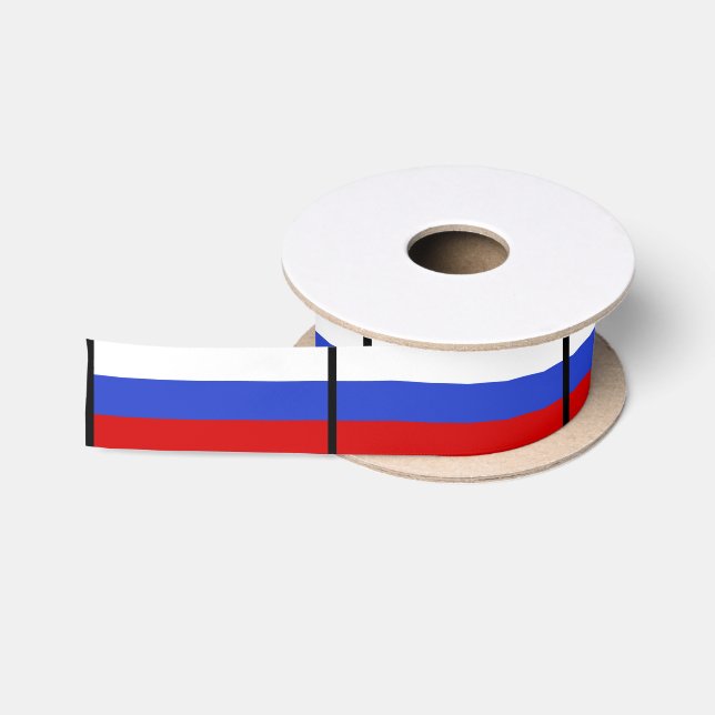 Die Flagge des Russen Satinband (Spule)