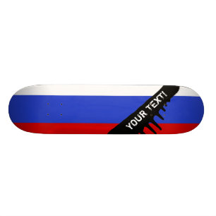 Die Flagge des Russen Skateboard