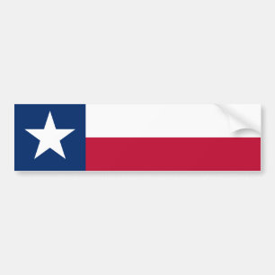 Die Flagge des Staates Lone Star Autoaufkleber