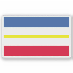 Die Flagge des Westerns Mecklenburg-Vorpommern Aufkleber