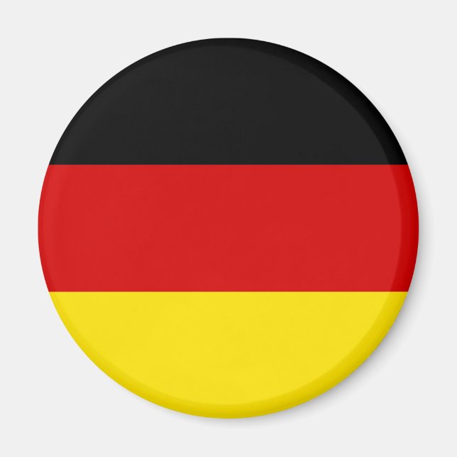Die Flagge Deutschlands Magnet (Vorne)