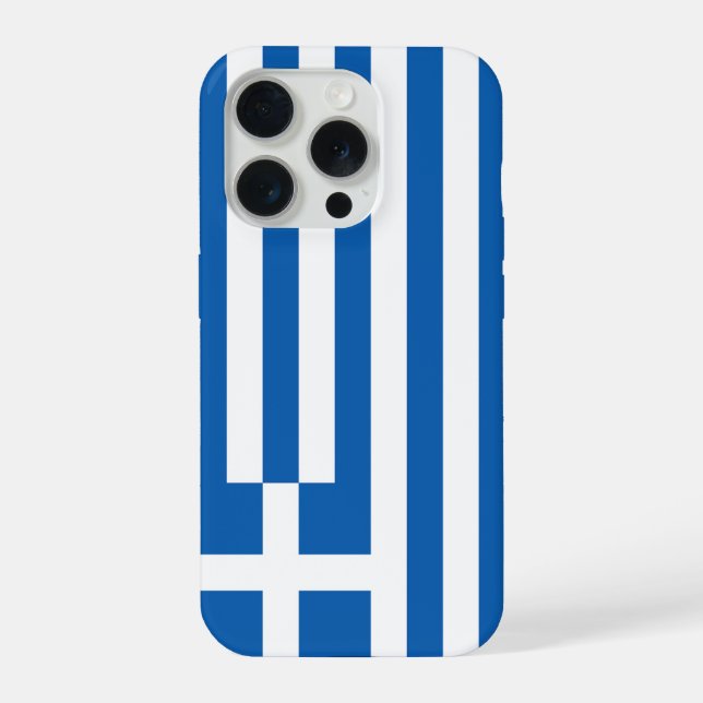 Die Flagge Griechenlands  iPhone Hülle (Rückseite)