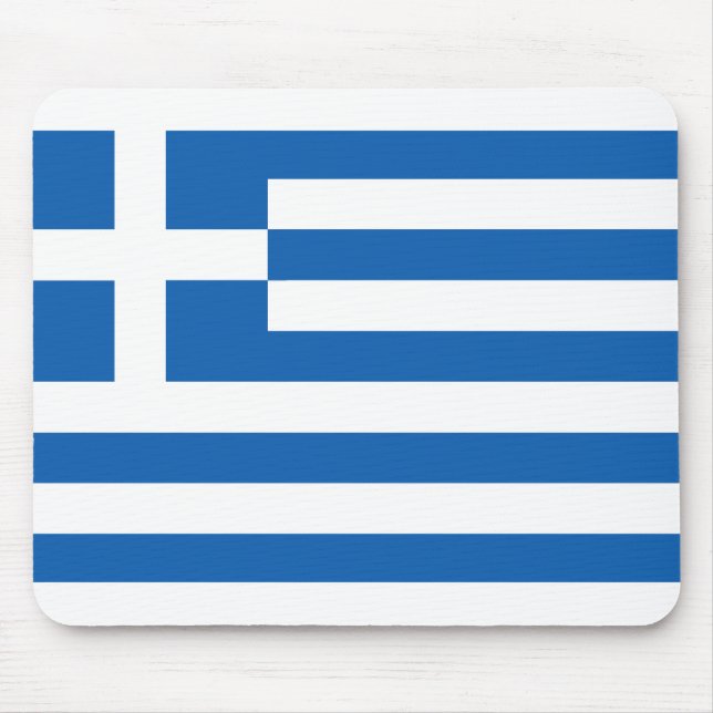 Die Flagge Griechenlands  Mousepad (Vorne)