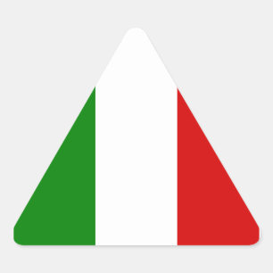 Die Flagge Italiens Dreieckiger Aufkleber