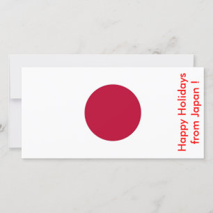 Die Flagge Japans, glückliche Ferien aus Japan Feiertagskarte