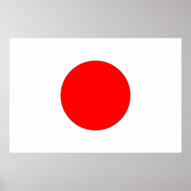 Die Flagge Japans Poster (Vorne)