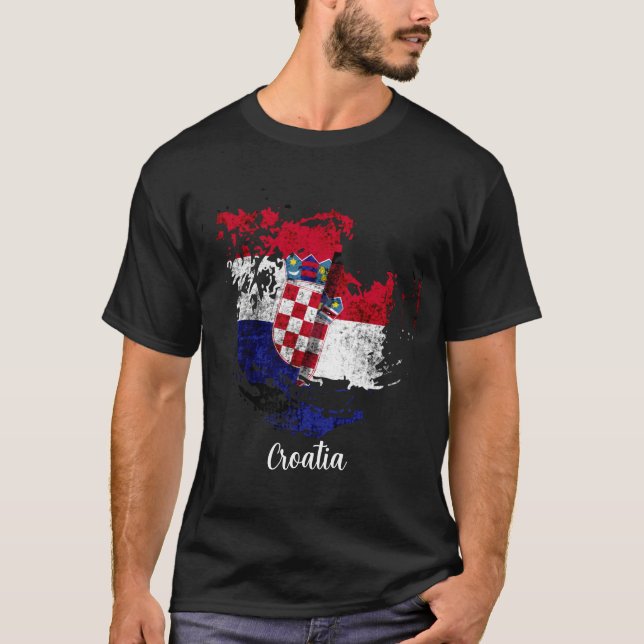 die Flagge Kroatiens T-Shirt (Vorderseite)