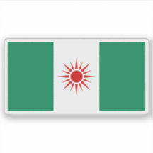 Die Flagge Nigerias (ursprünglicher Vorschlag)