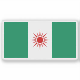 Die Flagge Nigerias (ursprünglicher Vorschlag) Aufkleber