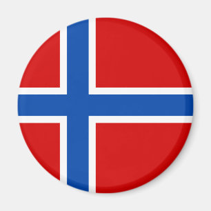 Die Flagge Norwegens Magnet