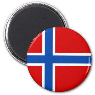 Die Flagge Norwegens Magnet